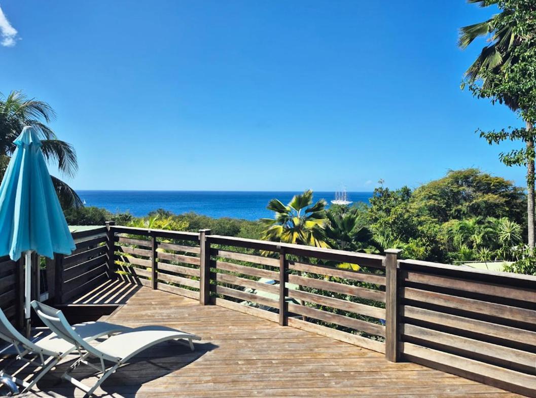 Villa Cannelle, Piscine, Vue Mer Deshaies Eksteriør bilde